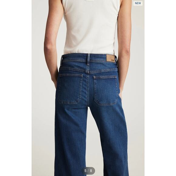 mavi Women's Dark Wash Paloma Marine Wide Leg Jeans Size 29 - Picture 4 of 16